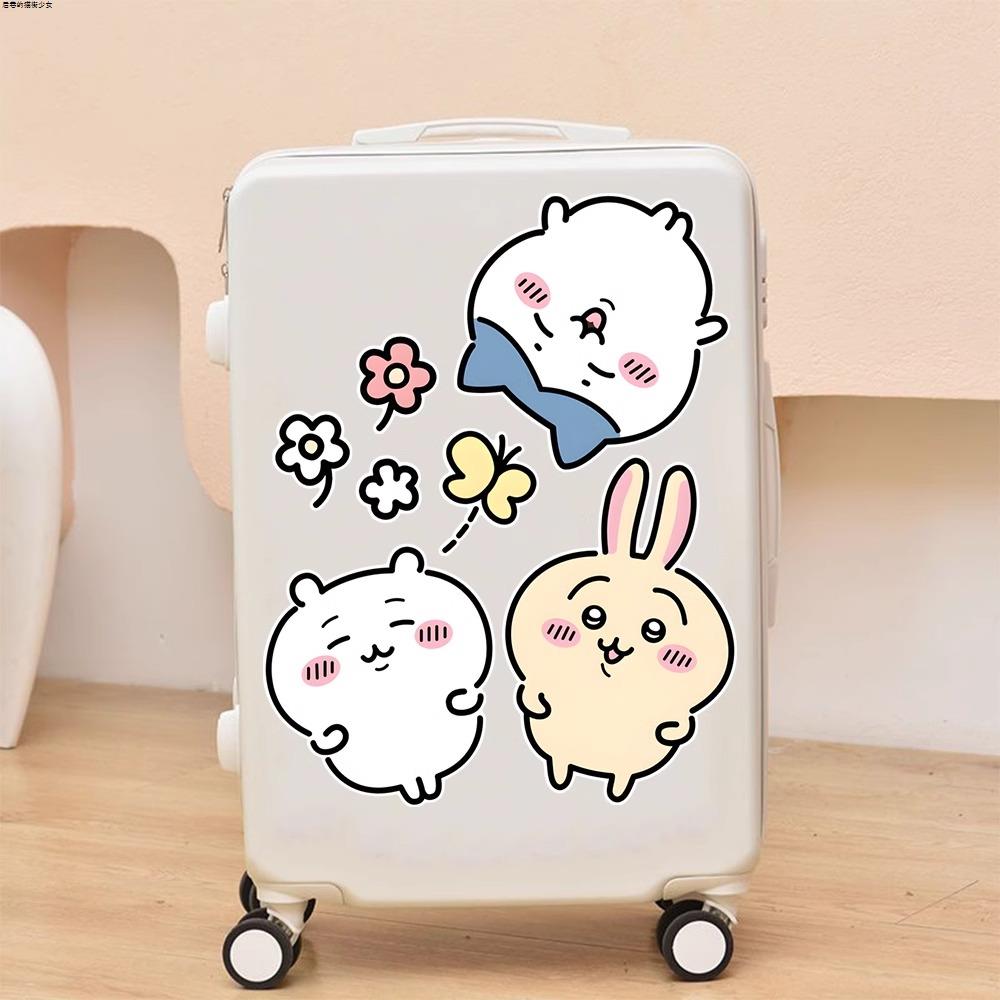 吉伊卡哇行李箱贴纸防水不留胶高级感旅行箱笔记本改造专用装饰贴