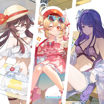 雷电将军/可莉/胡桃 盛夏微风原神同人周边【喵之宝库/喵太社】