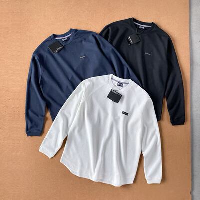 华夫格宽松款长袖体恤tee