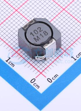 功率电感 CDRH10D68RT125NP-102PC SMD,10.2x10.2mm 1mH ±25% 45