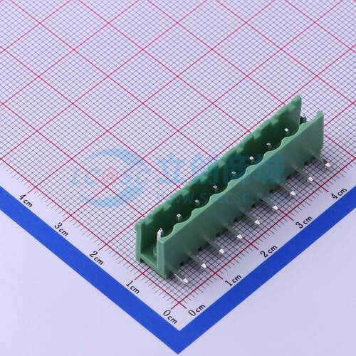 插拔式接线端子 KF2EDGR-5.0-9P 弯插,P=5mm 板端/插座-开口 1x9P