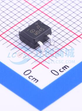 整流桥 MB4S MBS 400V 800mA GOOD-ARK(固锝) 电子元器件配单