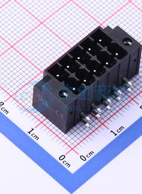 插拔式接线端子 KF2EDGSRMG-3.5-2*5P 弯插,P=3.5mm 板端/插座-闭
