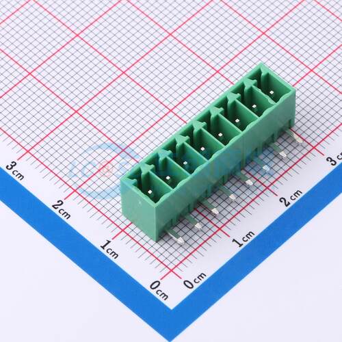 插拔式接线端子 MX15EDGRC-3.5-08P-GN01-Cu-A 弯插,P=3.5mm 板端