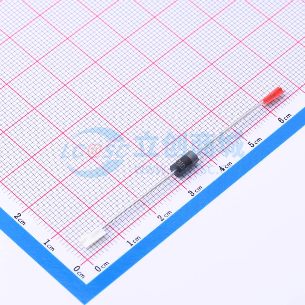肖特基二极管 SB2100 DO-15 100V LRC(乐山无线电) 电子元器件