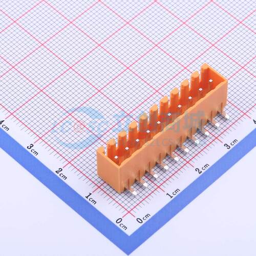 插拔式接线端子 KF2EDGJRC-3.5-10P 弯插,P=3.5mm 板端/插座-闭口