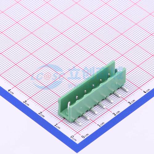 插拔式接线端子 HT508R-5.08-7P 弯插,P=5.08mm 板端/插座-开口 1