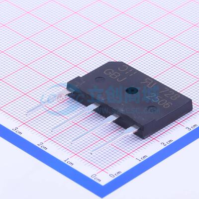 整流桥 GBJ2506-F GBJ 600V 25A DIODES(美台) 电子元器件配单