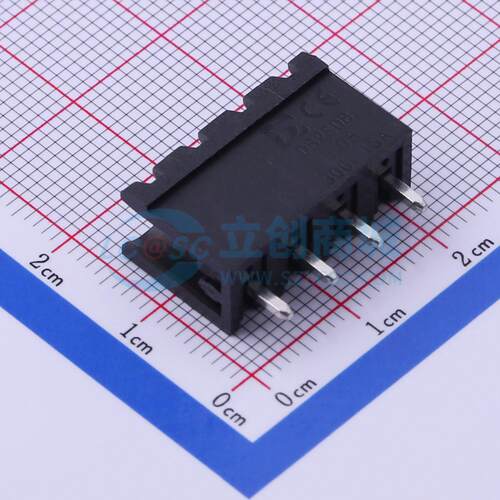 插拔式接线端子 DB2EV-5.08-4P-BK  5.08mm 板端/插座-开口 1x4P