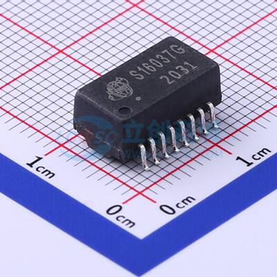 网口变压器 S16037G SMD-16P,12.8x6.9mm 原装 电子元器件配单