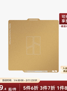 拓竹 双面纹理PEI打印面板涂层磨砂 3D打印机配件 【A1/X1/P1系列适用】