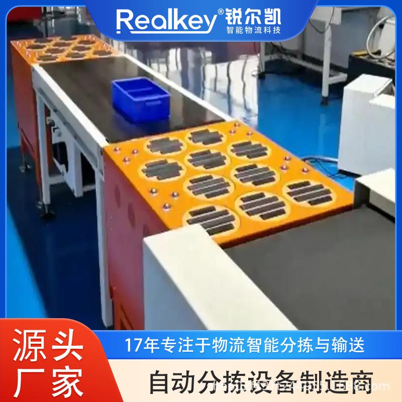 物流快递电商全自动分拣设备摆轮分拣机降本增效输送平稳