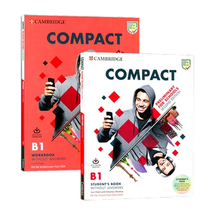 Compact剑桥大学出版社第二版B1学生书+练习册  2020年KET/PET考试专用英文教材 含在线学习账号