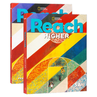 原版进口美国国家地理Reach Higher国际版 5级别学生用书/练习册  小学英语教材教辅青少年综合性鲸鱼外教