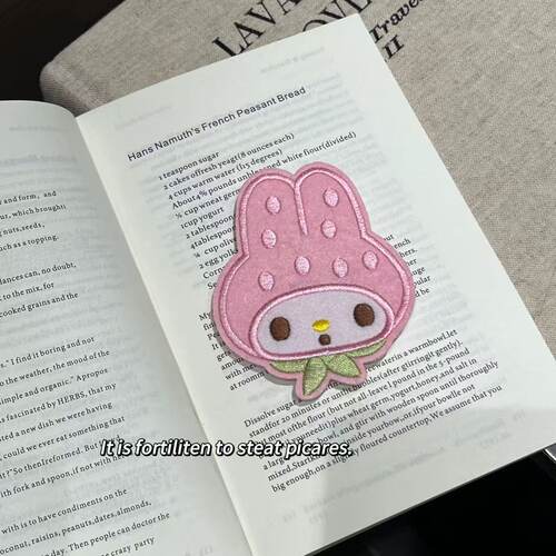 卡通草莓魔术贴卡通少女美乐蒂侧边碎发无痕简约百搭儿童刘海发帖