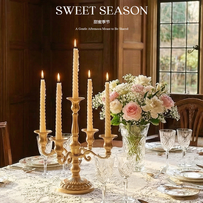 SWEETSEASON法式复古金属烛台