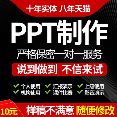 ppt制作代做定制美化修改