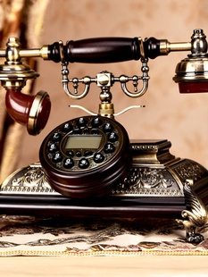 厂别墅款 复古旋转家用客厅创意无线插卡电话促 仿古电话机老式 欧式