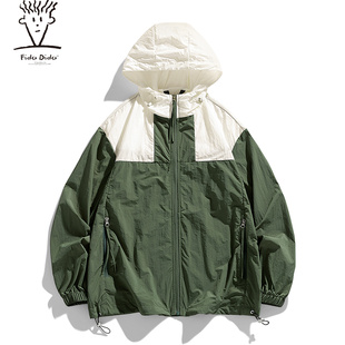 防晒服UPF50 轻薄透气夏季 防紫外线宽松休闲皮肤衣外套 DIDO FIDO