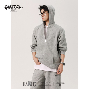 泰迪珍藏美式 连帽卫衣男春季 新款 潮牌宽松休闲情侣上衣外套 开衫