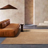 七张机妙境民宿客厅禅房书房茶室东南亚风加厚黄麻手工编织地毯