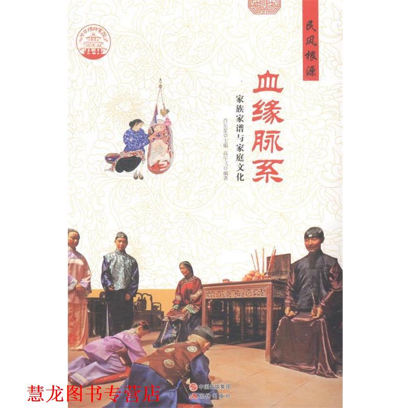 【正版书籍】 中华精神家园 民风根源:血缘脉系 家族家谱与家庭文化 高宇飞 著,肖东发 编 现代出版社