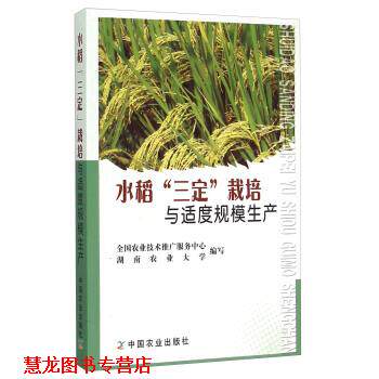 【正版书籍】 水稻“三定”栽培与适度规模生产 全国农业技术推广服务中心,湖南农业大学 编 中国农业出版社