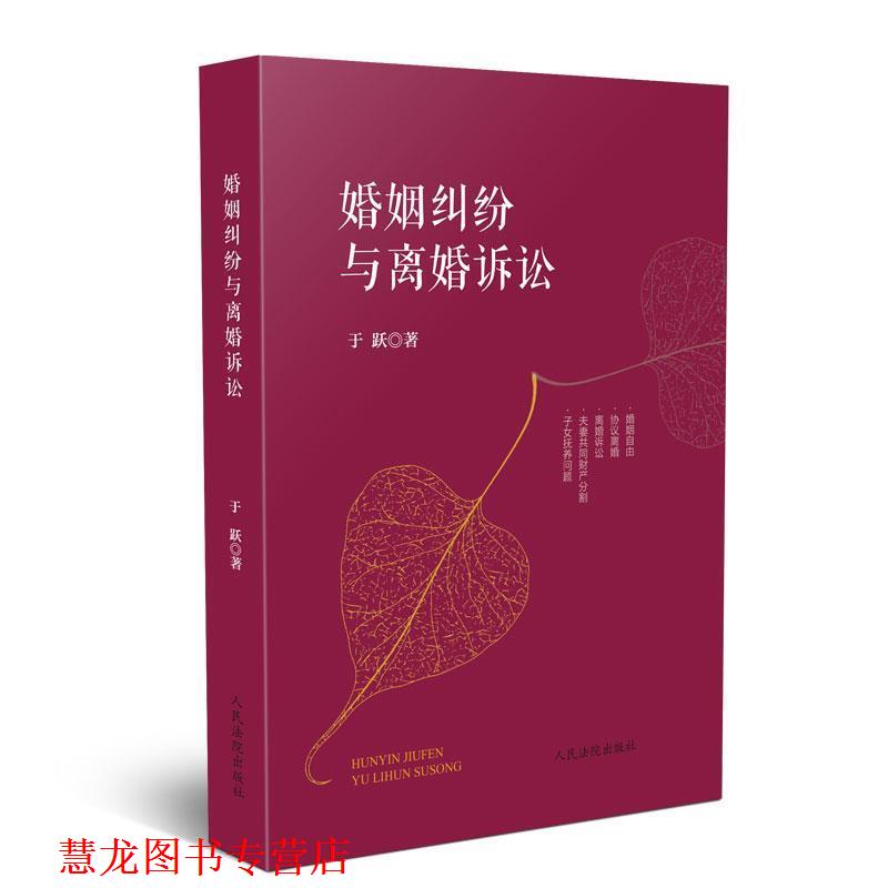 【正版书籍】 婚姻纠纷与离婚诉讼 于跃 著 人民法院出版社
