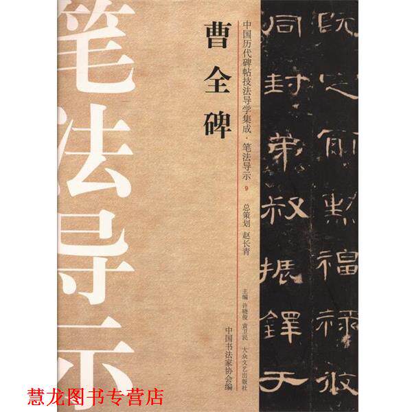 【正版书籍】 中国历代碑帖技法导学集成·笔法导示：曹全碑 许晓俊,袁卫民,中国书法家协会 编 大众文艺出版社