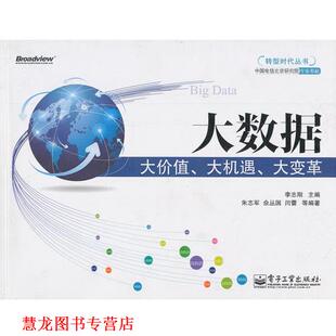 【正版书籍】 大数据大价值、大机遇、大变革 李志刚 主编,朱志军 等编著 电子工业出版社