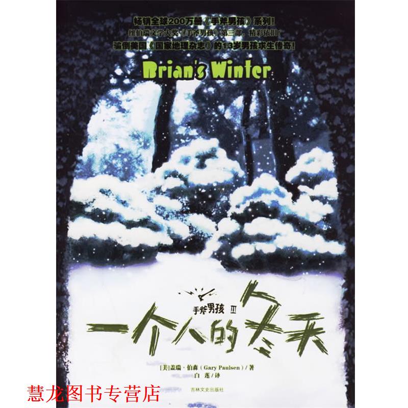 【正版书籍】 手斧男孩Ⅲ:一个人的冬天 (美)伯森 著,白莲 译 吉林文史出版社