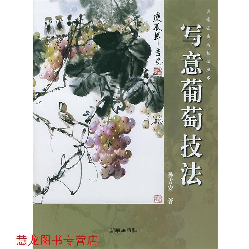【正版书籍】 写意葡萄技法 孙吉安 著 朝华出版社