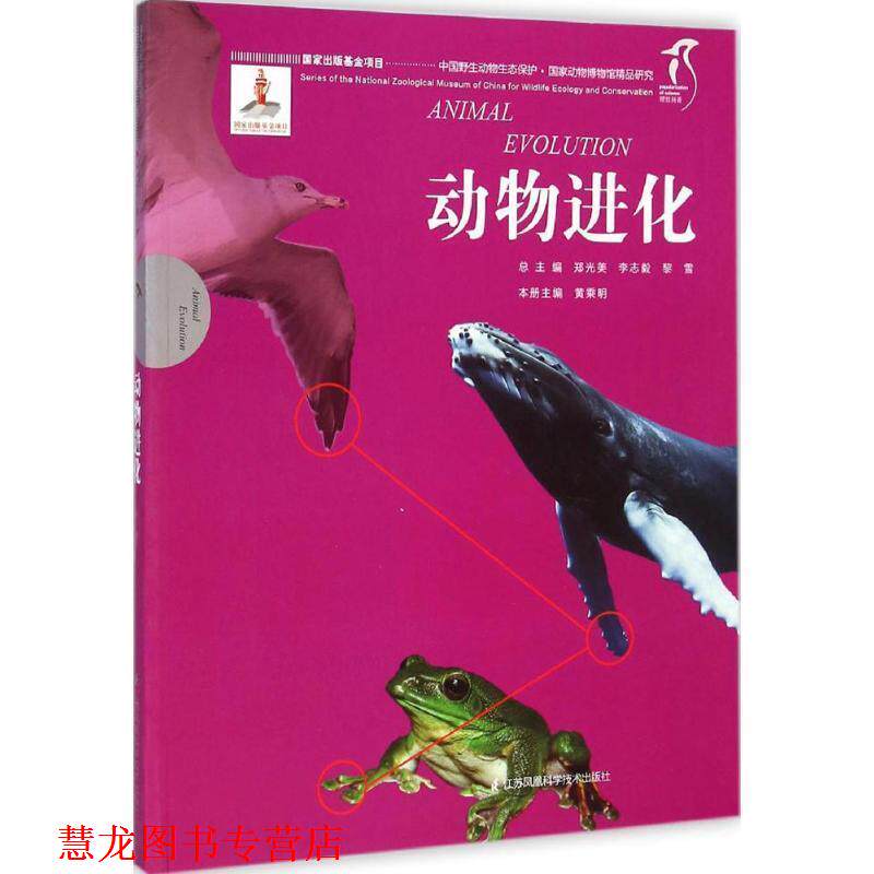 【正版书籍】 国家动物博物馆精品研究----动物进化 总 主 编 郑光美 李志毅 黎雪 本册主编 黄乘明 江苏科学技术出版社