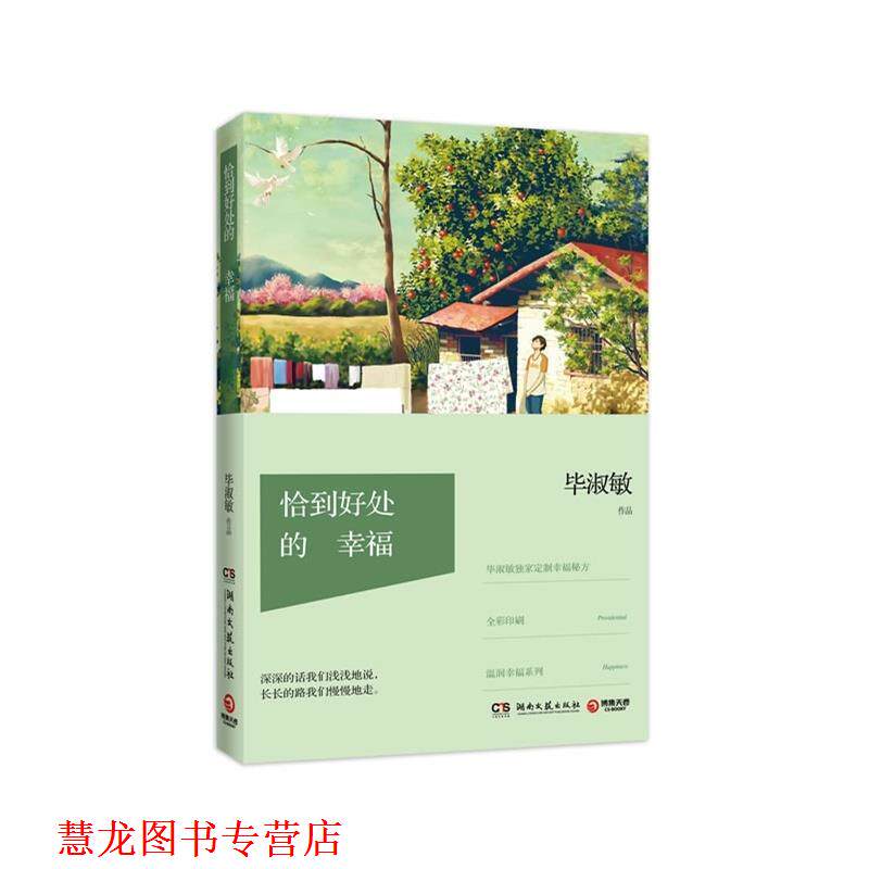 【正版书籍】 恰到好处的幸福 毕淑敏 湖南文艺出版社