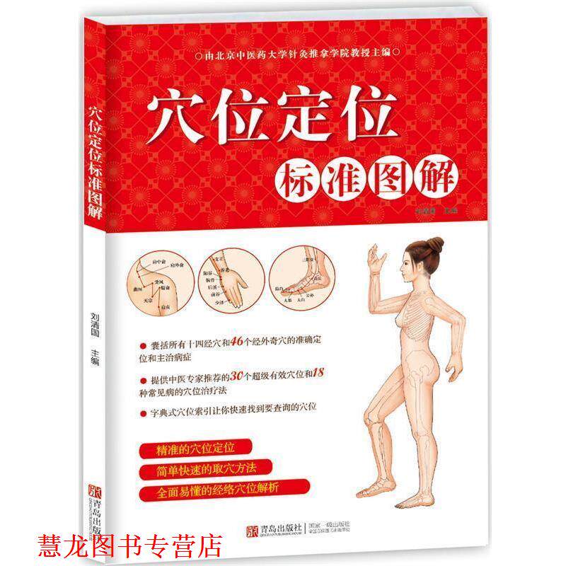 【正版书籍】 穴位定位标准图解 刘清国 主编 青岛出版社