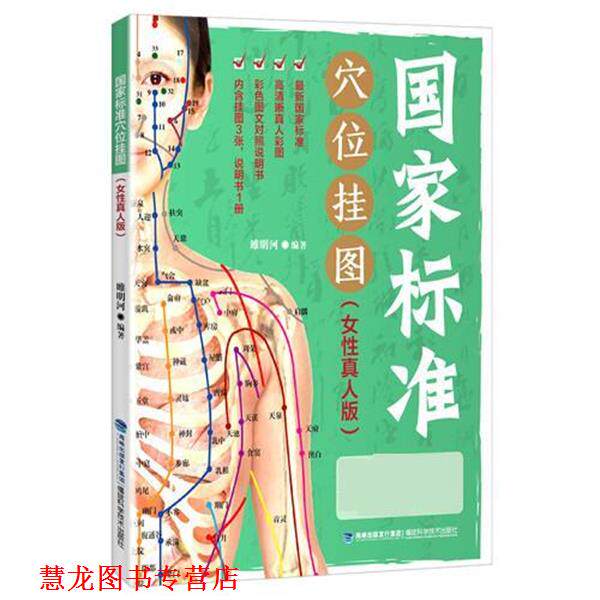 【正版书籍】 国家标准穴位挂图 睢明河 福建科技出版社