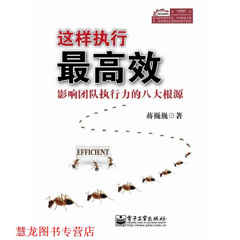 【正版书籍】 这样执行效:影响团队执行力的八大根源 蒋巍巍　著 电子工业出版社