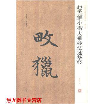 【正版书籍】 中国历代名碑名帖精选系列:赵孟頫小楷大乘妙法莲华经 周俊杰,薛海洋 河南美术出版社