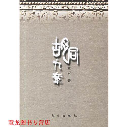 【正版书籍】 胡同九章 王彬 著 东方出版社