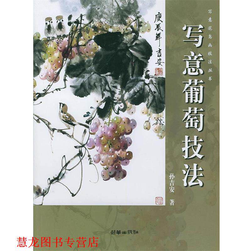 【正版书籍】 写意葡萄技法 孙吉安 著 朝华出版社