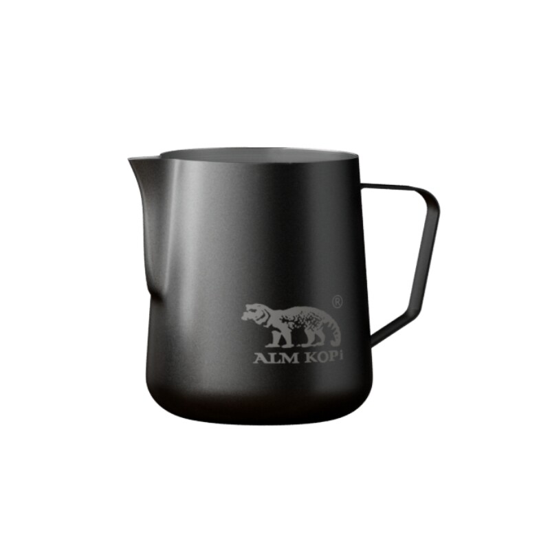 阿里曼咖啡拉花杯拉花圆柱咖啡器具不锈钢毕业尖口牛奶发泡杯