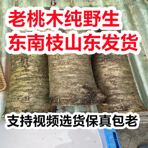 野生桃木树枝条干粗棒棍簪子木原料护身符婴儿防惊吓跨火盆真新鲜