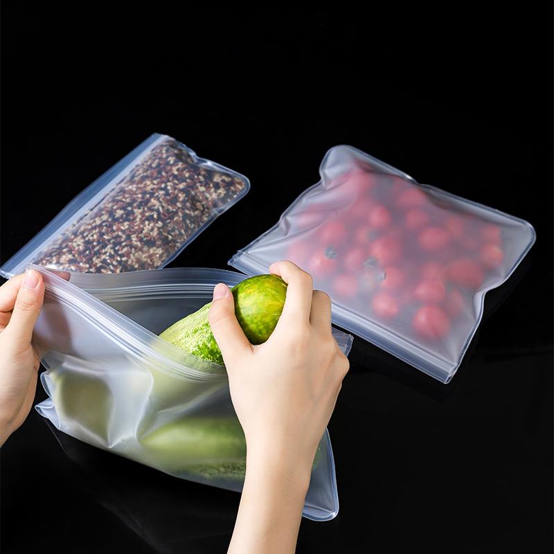 食品保鲜袋分冰箱食品储存袋水果蔬菜密封袋重用使食物装复袋