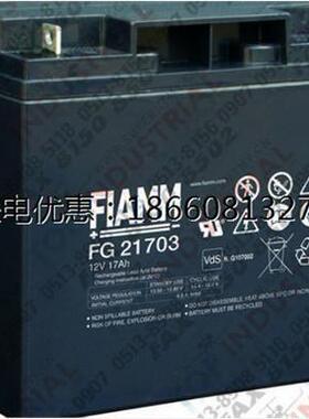 非凡蓄电池FG21703蓄电池现货 FIAMM蓄电池12V17Ah原装