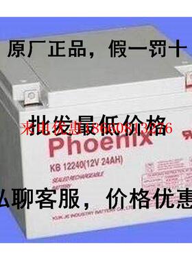 菲尼克斯凤凰蓄电池KB12240-1铅酸免维护蓄电池12V24AH/电力专用