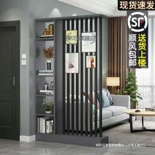 屏风现代简约卧室储物架 入户玄关多层置物架客厅隔断柜家用新中式