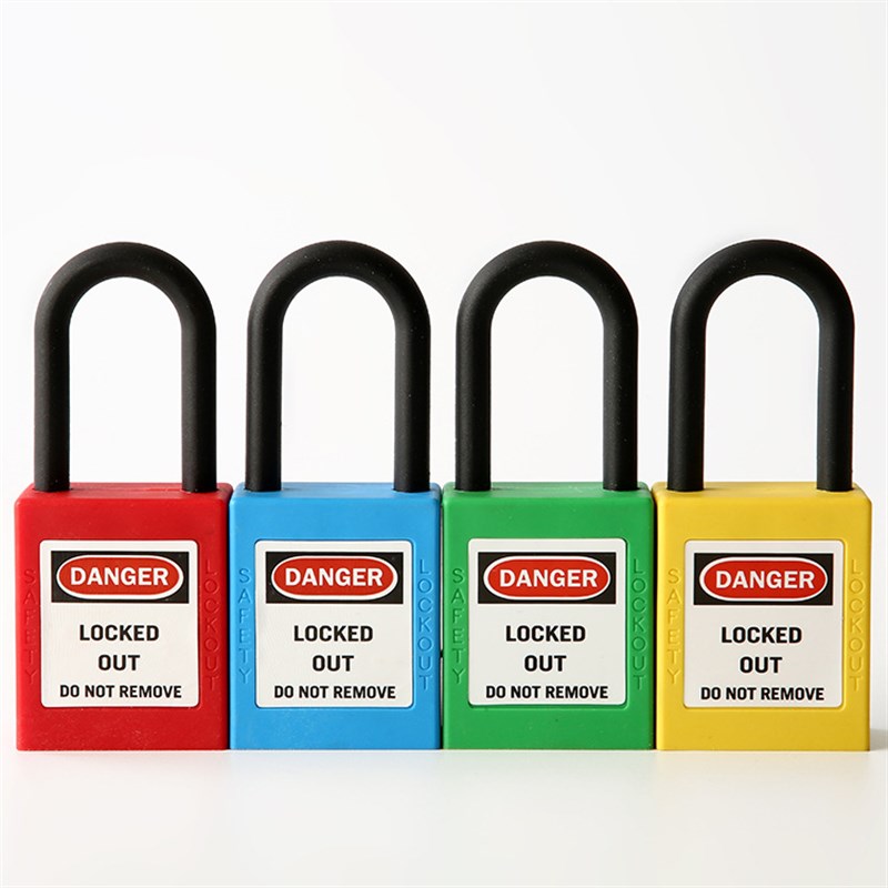 工业安全挂锁设备安全锁 塑料梁安全挂锁 工程绝缘安全挂锁