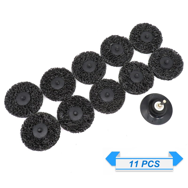 跨境货源 3寸11件套转矩黑金刚磨片旋钮转矩砂碟油漆打磨轮打磨片