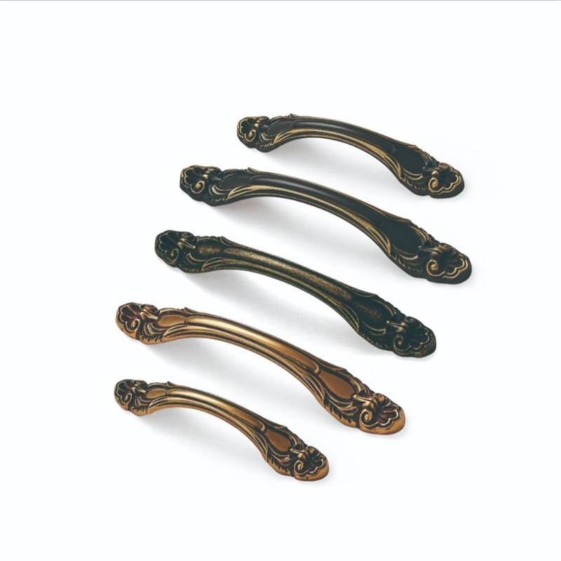 / 黄铜门把手橱柜衣柜家具欧式中式美式复古