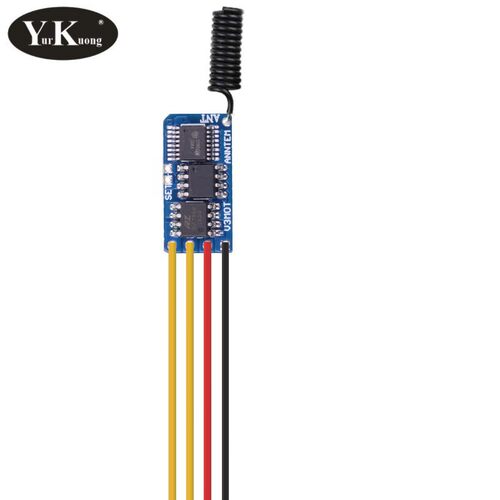 微电机马达磁铁线圈正负交换转向无线开关微型遥控模块3.7V5V9V12
